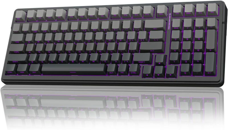 Photo 1 of ***STOCK PHOTO REFERENCE ONLY*** AULA F99 Pro Wireless Mechanical Keyboard,Gasket Hot Swappable Custom Keyboard,RGB Backlit,Pre-lubed Linear Switches,Side Printed PBT Keycaps,2.4GHz/USB-C/BT5.0 Mechanical Gaming Keyboard
