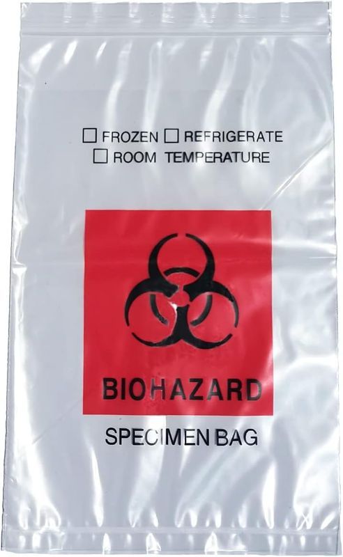 Photo 1 of **2PACK** Biohazard Specimen Bags,