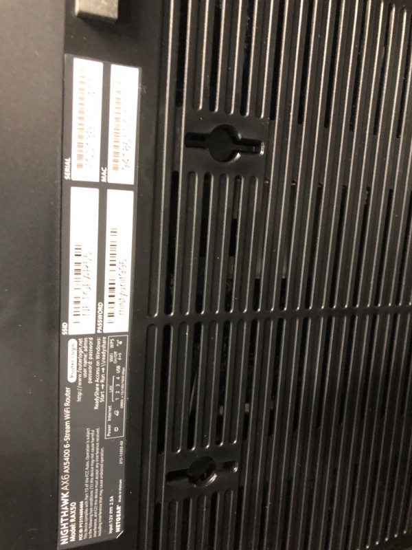 Photo 1 of Nighthawk AX5400 Dual-Band Wi-Fi 6 Router