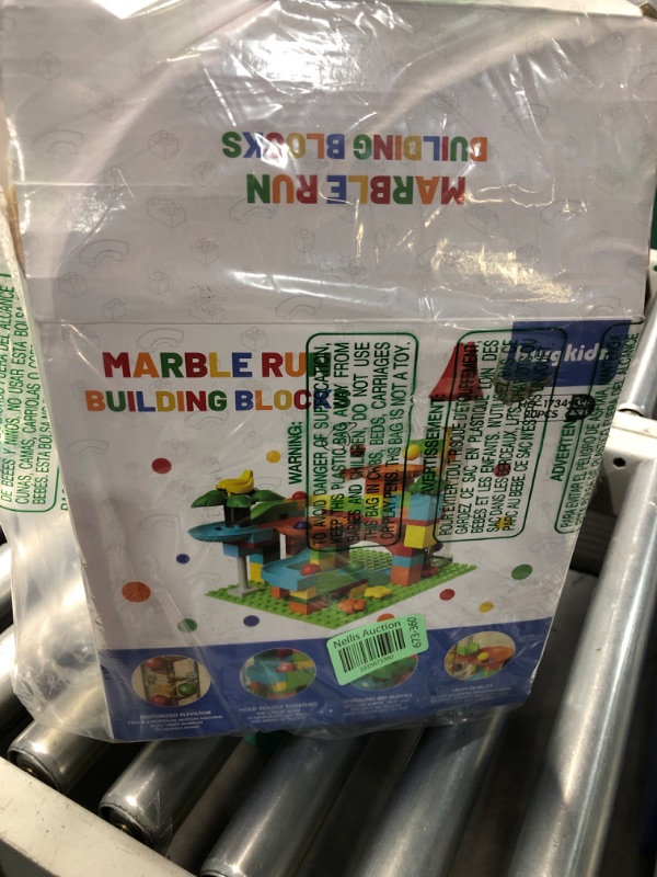 Photo 1 of Marble Run Toy Motorized Elevator Marble Maze Kit with Perpetual Motion Machine, Building Block Educational Construction Game Playset STEM Learning Hand Eye Coordination Training Unlimited DIY