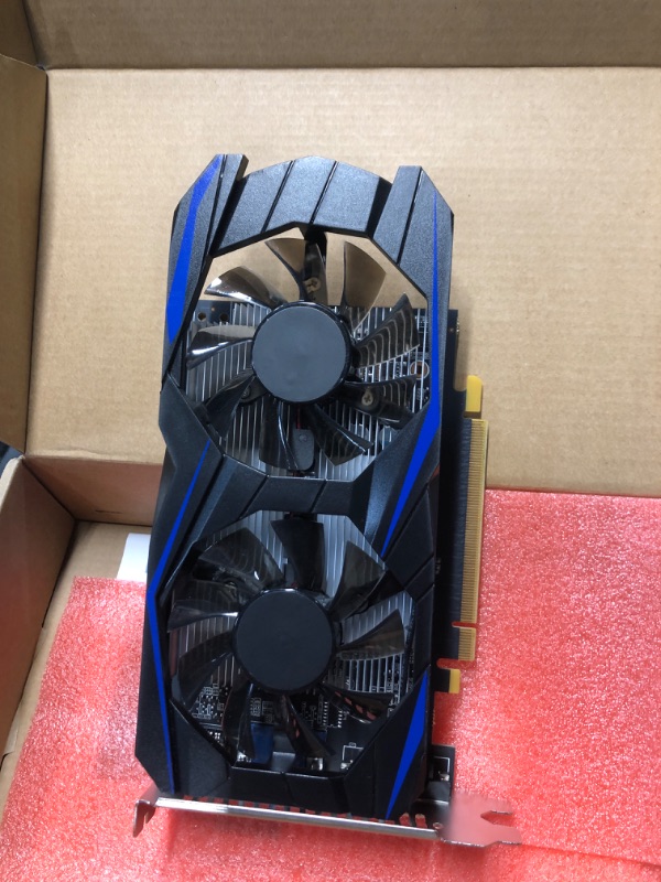 Photo 3 of ***(PARTS ONLY/ NON-FUNCTIONAL/ NO RETURNS OR REFUNDS) ***
GTX1050Ti 4GB Dual Fan DVI VGA Gaming Graphics Card, 128bit, DDR5, 700MHz, PCI Express 2.0, for Desktop Computer