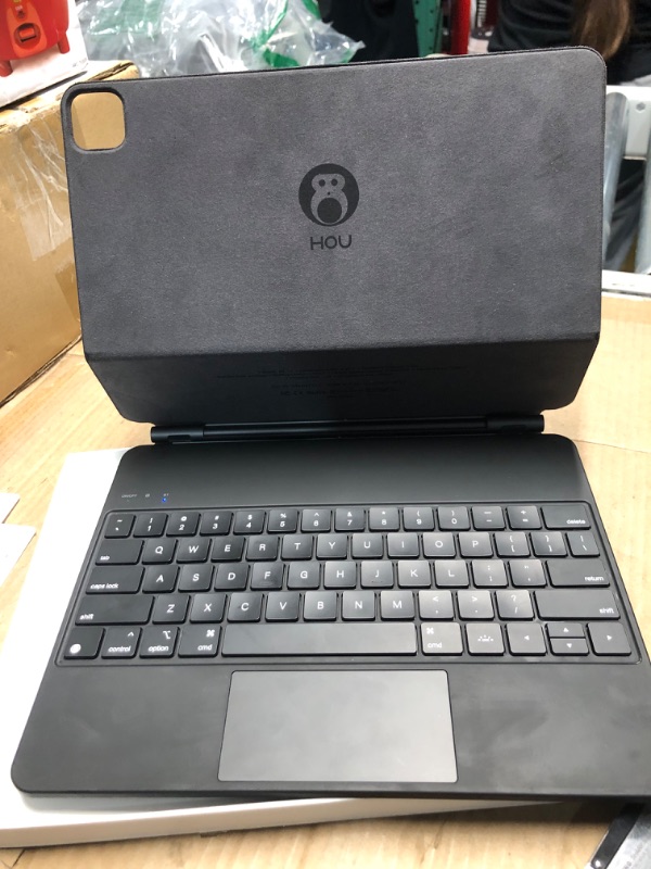 Photo 1 of (READ FULL POST) Apple Magic Keyboard: iPad Keyboard and case for iPad Pro 12.9 inch (3rd, 4th, 5th and 6th gen) and iPad Air (M2), Great Typing Experience, Built-in trackpad, Swiss - Black