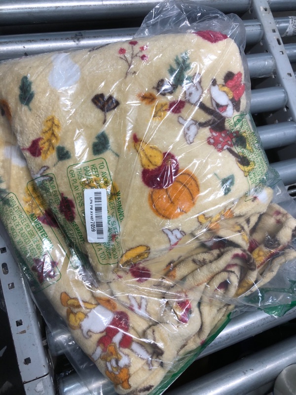 Photo 1 of **stock photo reference only** Disney Fall Throw Blanket Soft Fleece
