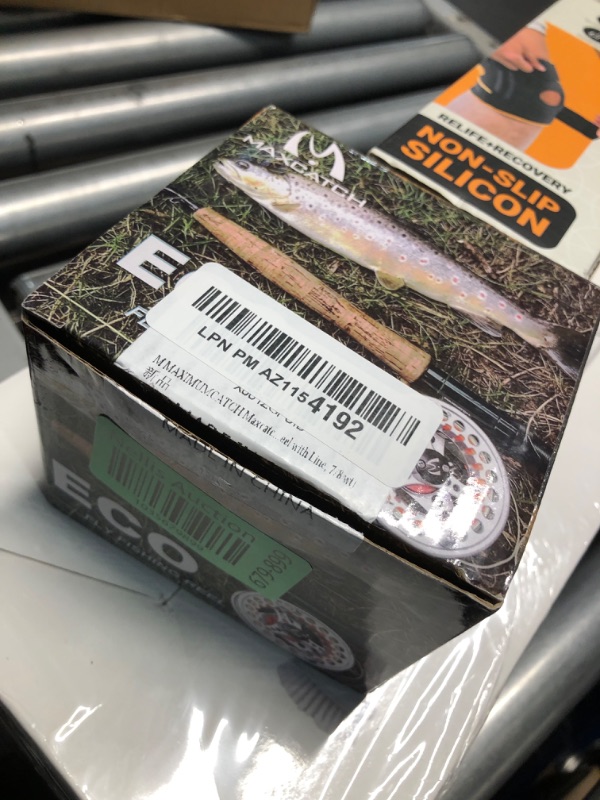 Photo 1 of M MAXIMUMCATCH Maxcatch ECO Pre-Loaded Fly Fishing Reel Aluminum Body with Fly Line, Backing, Leader(3/4wt 5/6wt 7/8wt) (Black ECO Reel with Line, 7/8 wt)