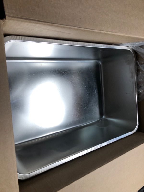 Photo 6 of ***DAMAGED - DENTED - STAINED - SEE PICTURES***
LIHONG Stainless Steel Cat Litter Box,Extra Large Metal Litter Box for Big Cats Kitty Rabbits,No Smell,Non Stick,Easy to Clean(23.5" Lx15.5 Wx8 H,XL)