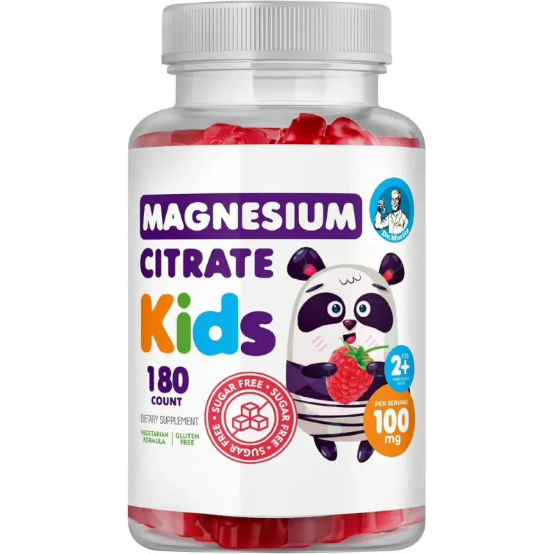 Photo 1 of  NON REFUNABLE***DR. MORITZ Sugar-Free Calm Magnesium Gummies for Kids and Adults - Kids Magnesium Gummies - Magnesium Citrate Gummies (180 Count (Pack of 1), Raspberry)
