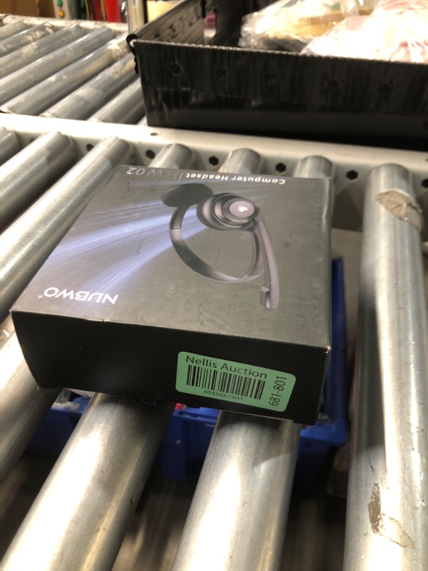 Photo 1 of NUBWO HW02 USB Computer Headset with Clear Chat Microphone, Lightweight On-Ear Wired Headset for MS Teams, Skype, Webinars, Call Center and More (Black)