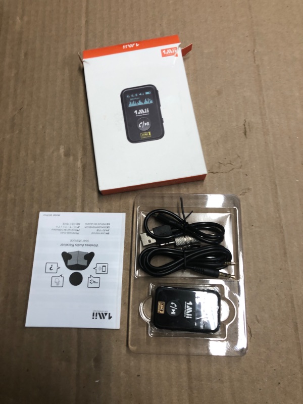 Photo 2 of ?2024 Upgraded?1Mii Bluetooth Aux Adapter For Car, OLED Display,Bluetooth 5.1 Music Receiver with LDAC Hi-Res Audio, 14 Hour Battery Life,Dual Device Connection, for Car,HomeStereo,Headphones,Speakers