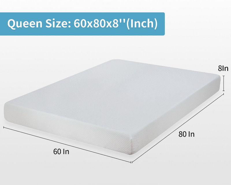 Photo 1 of ***FACTORY SEALED***King Gel Memory Foam Mattress Medium Firm 8 in. Bed-in-a-Box Mattress