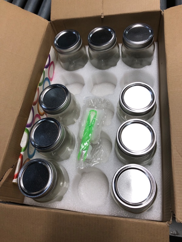 Photo 3 of ***FACTORY SEALED***Mcupper Mason Jars 16 oz with Lids and Bands, 15 Pack Regular Mouth Canning Jars, Clear Glass Jars for Canning, Food Storage and Fermenting, Labels & Brusher Included - Microwave & Dishwasher Safe