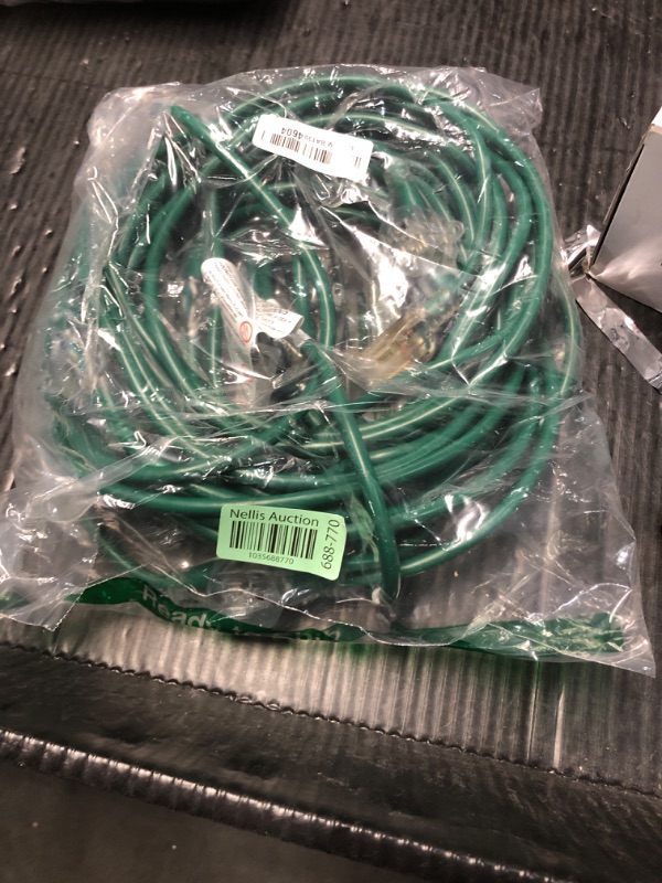Photo 1 of addlon 50FT Outdoor Extension Cord with Mutil Outlets Evenly Spaced 6 Outlets 16/3 SJTW Weatherproof Power Cable for Indoor Outdoor Halloween And Christmas Decorations with Indicator Lights ETL Listed