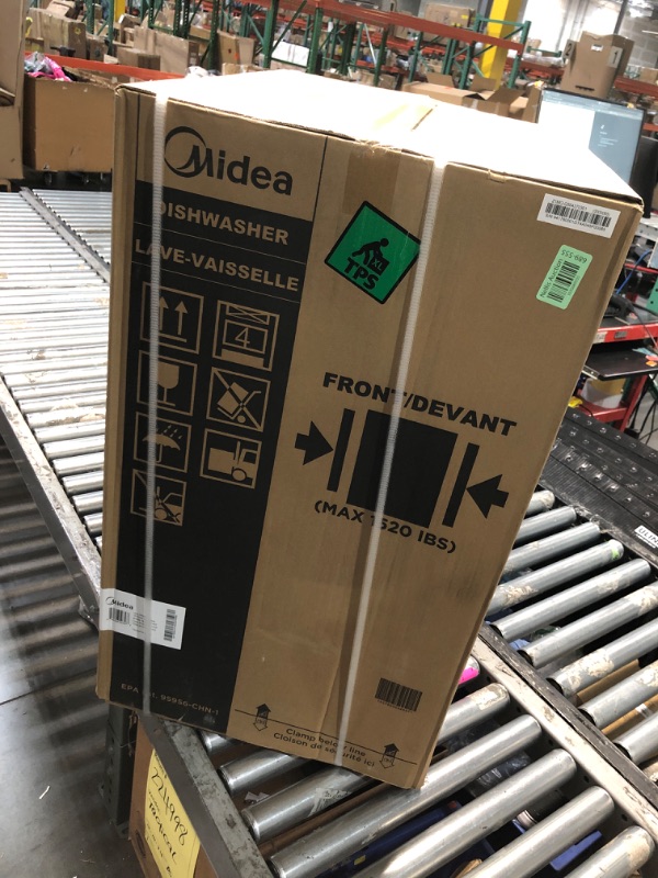 Photo 3 of ***FACTORY SEALED***MIDEA 18 in. Built-in dishwasher in Stainless Steel with 6-Cycles, in Stainless Steel Tub, Heated Dry, ENERGY STAR, 52 dBA