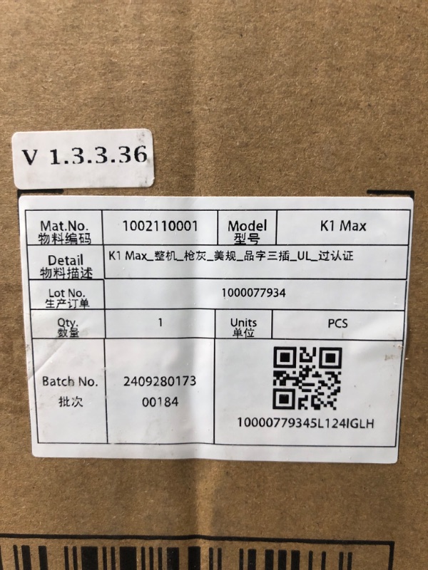 Photo 2 of ***FACTORY SEALED***OPENED FOR INSPECTION***Creality K1 MAX 3D Printer Upgrade with 600mm/s Printing Speed 300°C High-Temperature Nozzle Direct Extruder Hands-Free Auto Leveling Dual Z Axes Stable Cube Frame 11.81x11.81x11.81inch