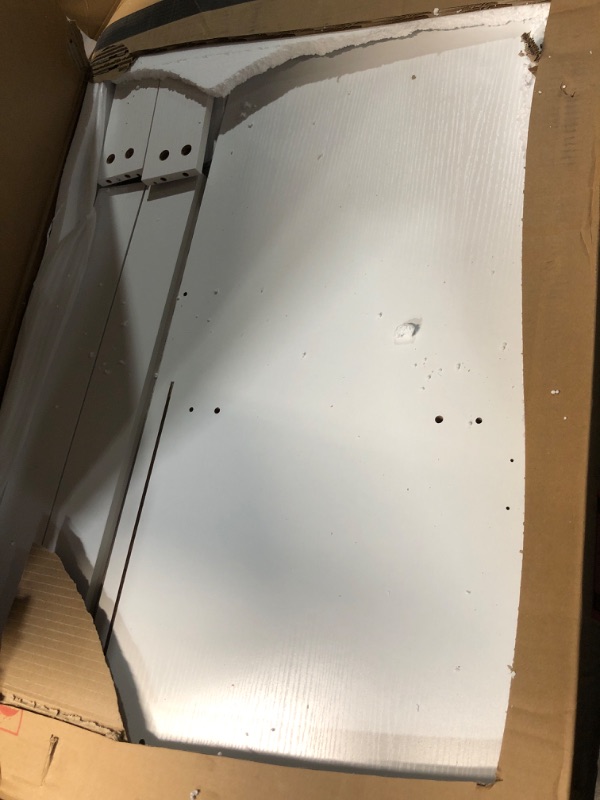 Photo 1 of ***USED - LIKELY MISSING PARTS - UNABLE TO VERIFY FUNCTIONALITY***
Makeup Vanity Desk Set with Mirror & Adjustable Light, Dressing Table with Cabinet, Vanity Table with Drawers, Makeup Vanity Table Set with Open Shelves, Bedroom Vanity for Girls, White