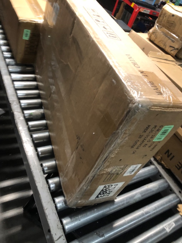 Photo 1 of YITAHOME Small Solid Wood Top Kitchen Island Cart on Wheels with Storage, Rolling Portable Dining Room Serving Utility Carts Mobile Movable with 3 Drawers Cabinet, Oak & White