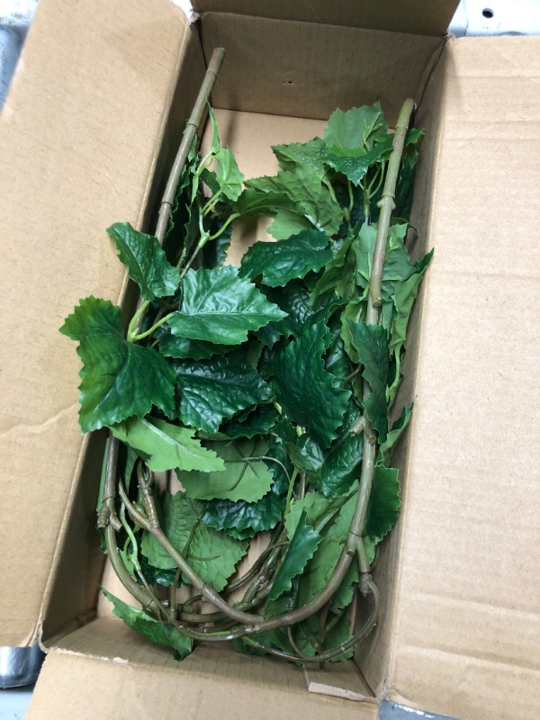 Photo 2 of (READ FULL POST) 30" Artificial Greenery Stems Faux Branches 5PCS Artificial Vines Leaves Branches Fake Ivy Leaves Branches Faux Vine Leaves Stems Garland Plant Long Stem Leaf Bushes for Bedroom Party Home Decor