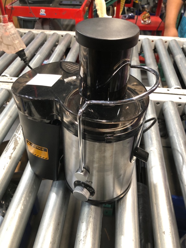 Photo 2 of (READ FULL POST) **IN COFFEE BOX** Qcen Juicer Machine, 500W Centrifugal Juicer Extractor with Wide Mouth 3” Feed Chute for Fruit Vegetable, Easy to Clean, Stainless Steel, BPA-free (Black)
