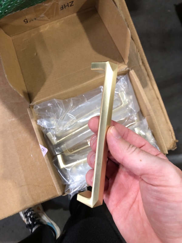 Photo 1 of (READ FULL POST) Haidms 5 Pack Cabinet Handles Brushed Gold Cabinet Pulls, 5inch Hole Centers Gold Drawer Pulls Drawer Handles for Cabinet Kitchen Drawer Pulls
