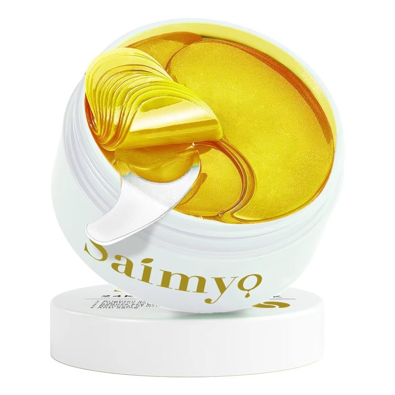 Photo 1 of 
Saimyo 24K GOLD Eye Mask– 60 Pcs - Gold Under Eye Mask Retinol & Collagen - Puffy Eyes and Dark Circles Treatments – Look Younger and Reduce Wrinkles...