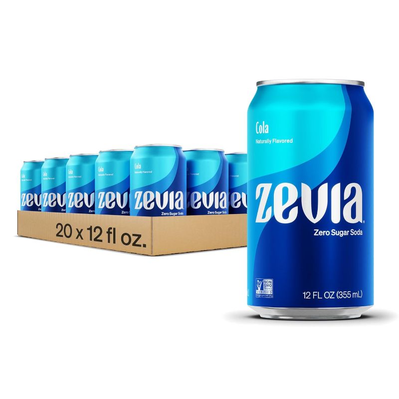 Photo 1 of 
Zevia Zero Calorie Soda, Cola, 12 Ounce Cans (Pack of 20)