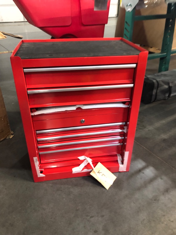 Photo 14 of ***USED - MAJOR DAMAGE - MISSING PARTS - SEE COMMENTS***
Tool Chests, 6-Drawer Rolling Tool Storage Cart with Detachable Tray, Multi-Functional Handles, Adjustable Shelves, Secure Locking System, Heavy-Duty Wheels, Ideal for Garage, Workshop 6-Drawers Hig