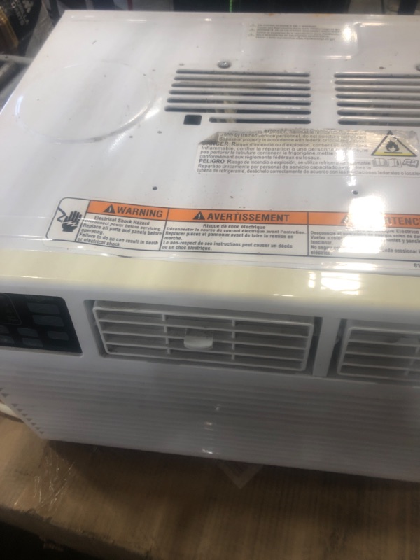 Photo 3 of **Used See Notes** Whirlpool 8,000 BTU Window Air Conditioner with Dehumidifier, 115V, Window AC for Rooms up to 350 Sq. Ft., Living Room, Bedroom, or Apartment, with 3 Speeds, Remote Control, and 24H Timer, White