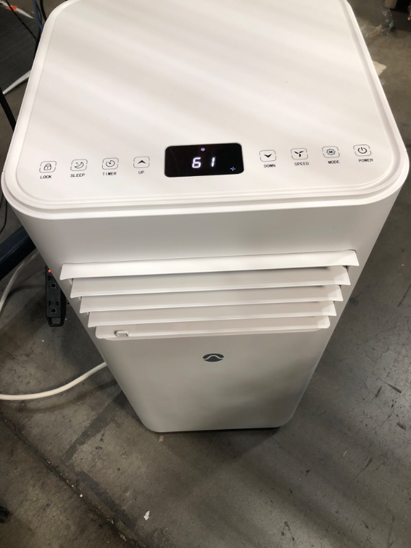 Photo 2 of ***ITEM TESTED FOR POWER, UNABLE TO TEST FURTHER*** Portable Air Conditioners, 10000 BTU Portable AC for Room up to 450 Sq. Ft., 3-in-1 AC Unit, Dehumidifier & Fan with Digital Display, Remote Control, Window Installation Kit, 24H Timer, Sleep Mode