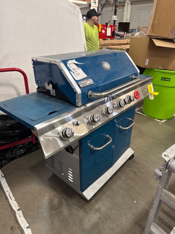 Photo 4 of **See Notes**Royal Gourmet GA5403B 5-Burner BBQ Cabinet Style Propane Gas Grill with Rotisserie Kit