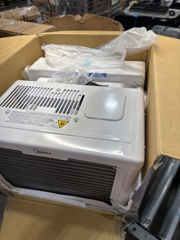 Photo 6 of Midea 8,000 BTU U-Shaped Smart Inverter Air Conditioner –Cools up to 350 Sq. Ft., Ultra Quiet with Open Window Flexibility, Works with Alexa/Google Assistant, 35% Energy Savings, Remote Control