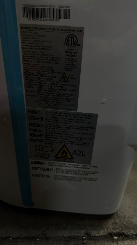 Photo 7 of 12,000 BTU Portable Air Conditioner Cools Up to 500 Sq.Ft, 3-IN-1 Energy Efficient Portable AC Unit with Remote Control & Installation Kits for Large Room, Campervan, Office, Temporary Space