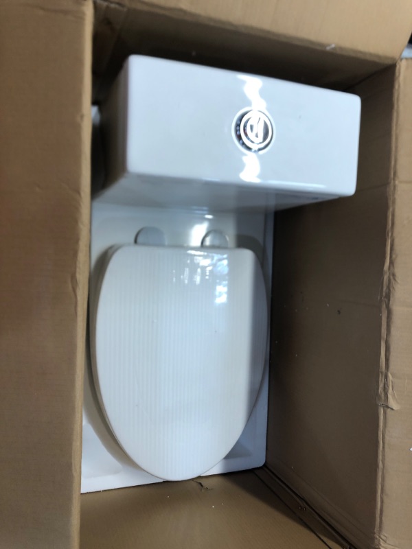 Photo 2 of ADA Chair Height Elongated Bidet Toilet Combo Dual Flush 0.8/1.28 GPF in White with Electric Bidet Seat, Warm Air Dryer
