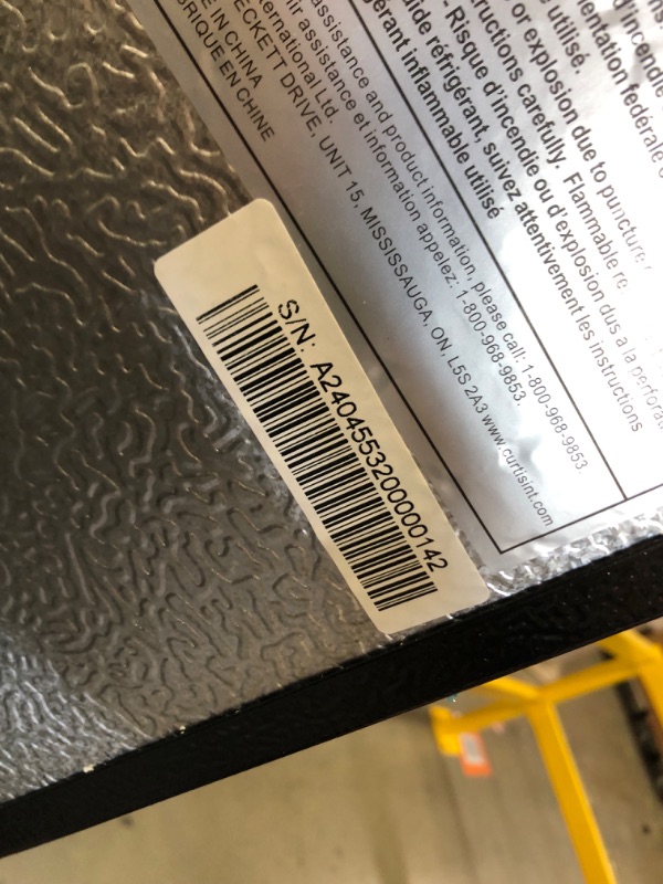 Photo 5 of ***ITEM TESTED FOR POWER, UNABLE TO TEST FURTHER*** Frigidaire EFR751, 2 Door Apartment Size Refrigerator with Freezer Combo, 7.5 cu ft, Platinum Series, Stainless Steel-21.5" D x 22.4" W x 55.5" H
