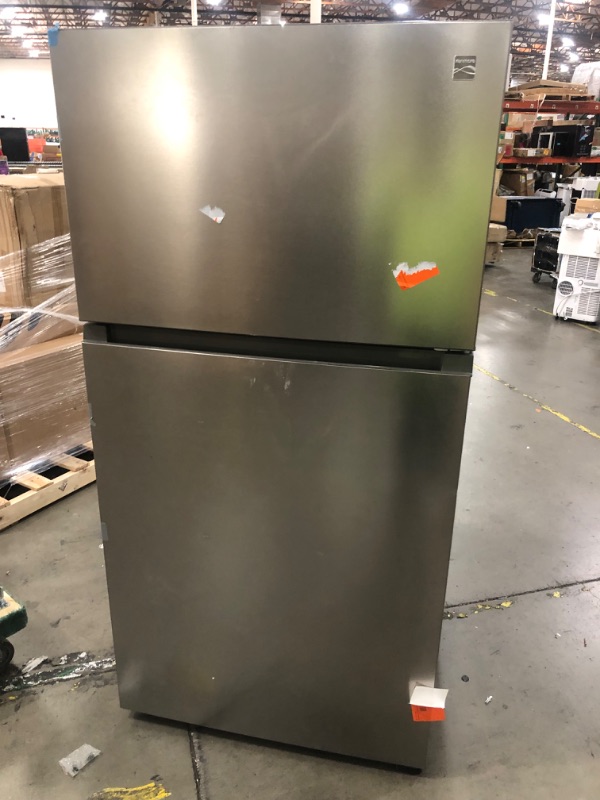 Photo 4 of 18.2 cu. ft. Top Freezer Refrigerator Stainless Steel w/Fingerprint Resistance
