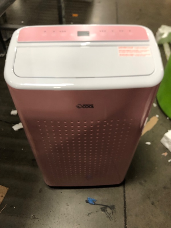 Photo 4 of ***UNIT IS A LITTLE NOISY****8COMMERCIAL COOL Portable Air Conditioner, Dehumidifier & Fan, Portable Air Conditioner 9,000 BTU Covers up to 400 Sq. Ft. Wi-Fi Enabled, Pink