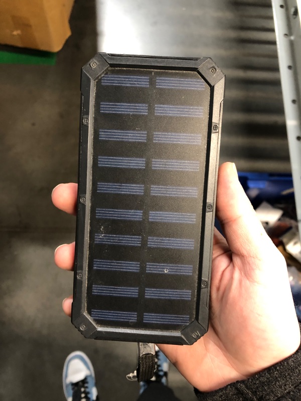 Photo 2 of (READ FULL POST) BLITZ ENERGY Solar Power Bank 10K - Fast Charging Portable Solar iPhone Charger with Dual USB, Ultra Bright Flashlight - Waterproof, Shockproof, High-Capacity External Battery for Smartphones