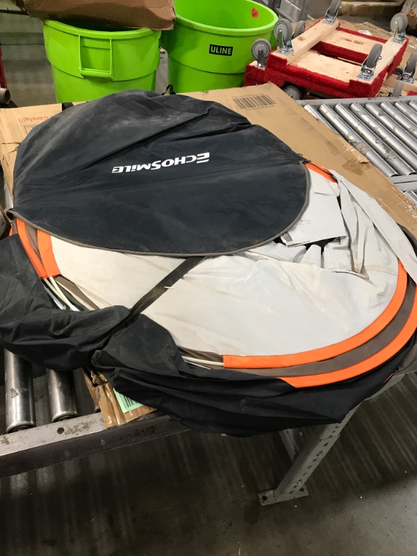 Photo 4 of ***USED - UNKNOWN SIZE - LIKELY MISSING PARTS - UNABLE TO VERIFY FUNCTIONALITY***
EchoSmile Camping Instant Tent, 2 to 8 Person , Water Resistant Dome Pop Up Tent, Easy Setup for Camping Hiking and Outdoor, Portable with Carry Bag, for 4 Seasons, White&Br