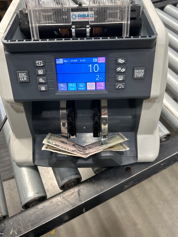 Photo 7 of **Read Notes** Safescan 2995-SX - Multilingual Banknote Value Counter and Fitness Sorter with 7-point Detection - Identifies Notes That Are Unfit for Recirculation o
