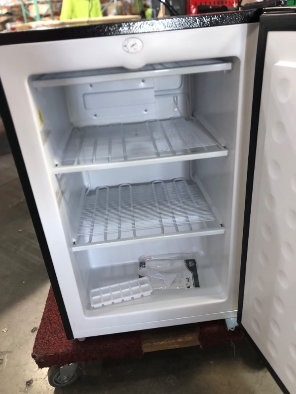 Photo 1 of ***PARTS ONLY DOES NOT POWER ON*** HOMCOM Upright Freezer, 3.0 Cubic Feet Compact Mini Freezer with Reversible Single Door and Adjustable Thermostat, Small freezer for Home, Dorm, Apartment, Home Office, Silver