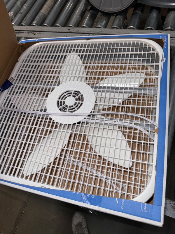 Photo 2 of *POWERS ON** 20 in. Air Circulating Box Fan with 3 Speeds