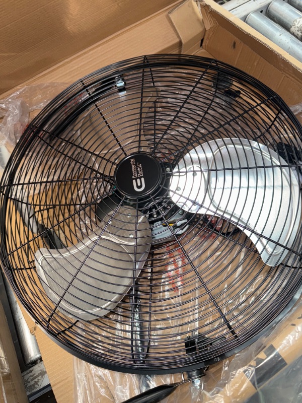 Photo 2 of *POWERS ON** 20 in. 3-Speed High Velocity Floor Fan
