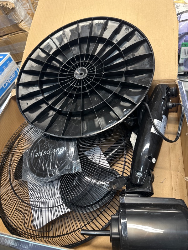 Photo 2 of 16 in. 3 Speed Digital Oscillating Standing Fan with Adjustable Height