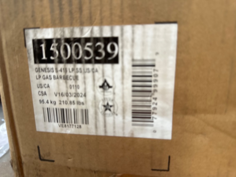 Photo 8 of *BRAND NEW** Weber Genesis S-415 Liquid Propane Gas Grill, Stainless Steel