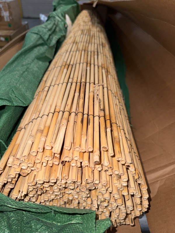 Photo 2 of *stock photo just for reference//BENT BAMBOO IN SOME PARTS**  6ft x 16ft Jumbo Reed Bamboo Screen Fence