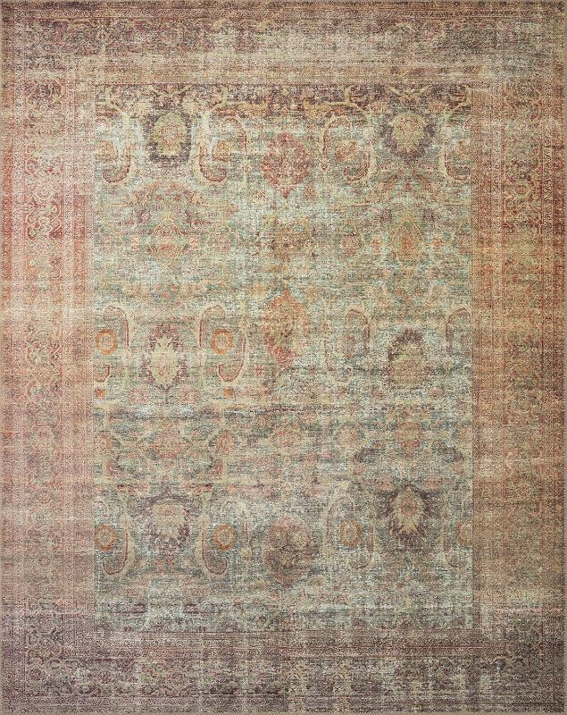 Photo 1 of ***USED - DIRTY - NO PACKAGING***
Loloi Amber Lewis x Georgie Jade/Sunset 7'-6" x 9'-6" Area Rug