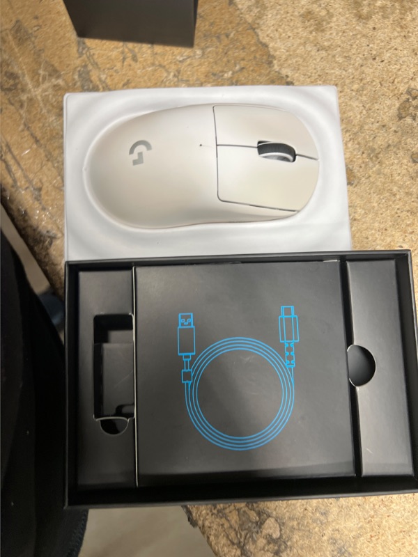 Photo 4 of ***MISSING DONGLE*** Logitech G PRO X SUPERLIGHT 2 LIGHTSPEED Wireless Gaming Mouse (White)