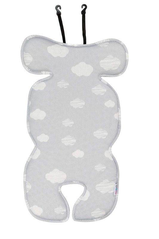 Photo 1 of (READ FULL POST) **STOCK PHOTO PLACE HOLDER** ALL WHITE Stroller Liner Cool Seat Cover | Pad| Insert for Universal Car Seat & Stroller - (Toddler Cloud 3D Mesh Handmade)
