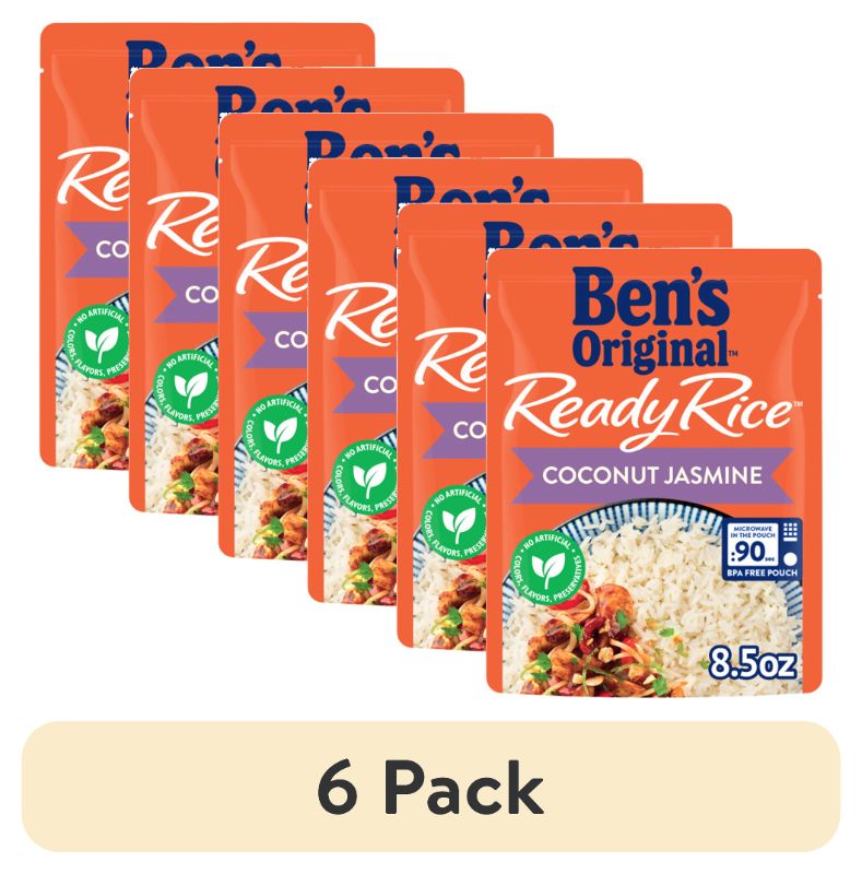 Photo 1 of  4/25**Ben's Original Ready Rice™, Coconut Jasmine, 8.5 oz. Pouch 12 PACK**