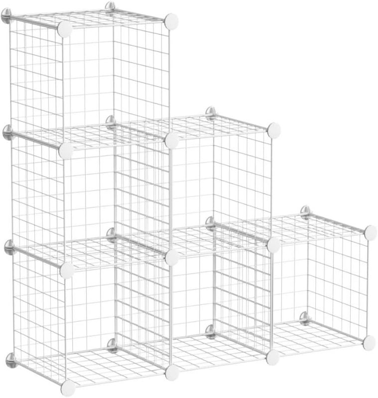 Photo 1 of 
C&AHOME Wire Cube Storage, 6 - Cube Organizer Metal C Grids, Modular Shelves Units, Closet Organizer, Ideal for Home, Office, Living Room, 36.6”L x 12...