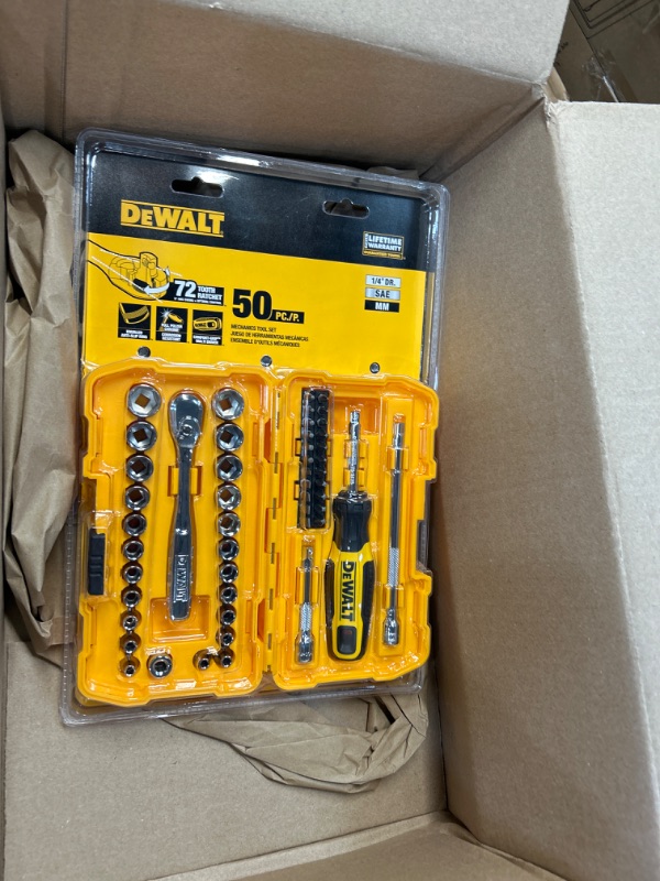 Photo 2 of 1/4 in. Drive SAE and Metric Mechanics Tool Set (50-Piece)