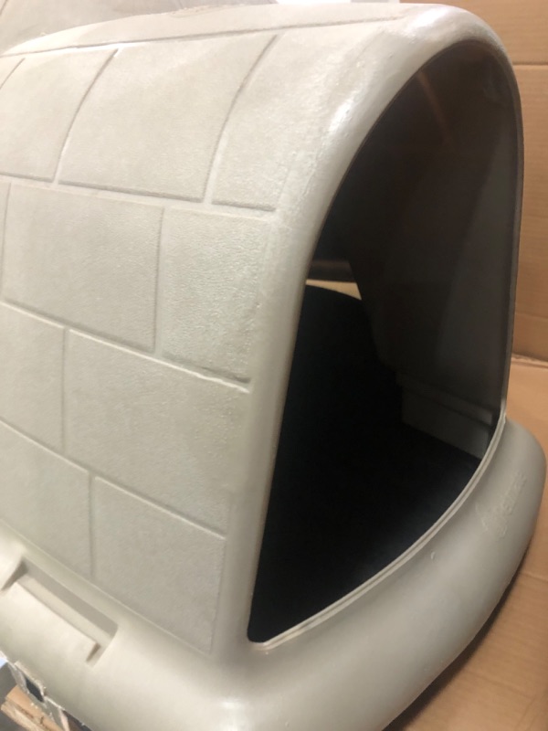 Photo 4 of * MINOR DAMAGE* Petmate Indigo Dog House (Igloo Dog House, Made in USA with 90% Recycled Materials, All-Weather Protection Pet Shelter) for XL Dogs -90 to 125 pounds, Made in USA
